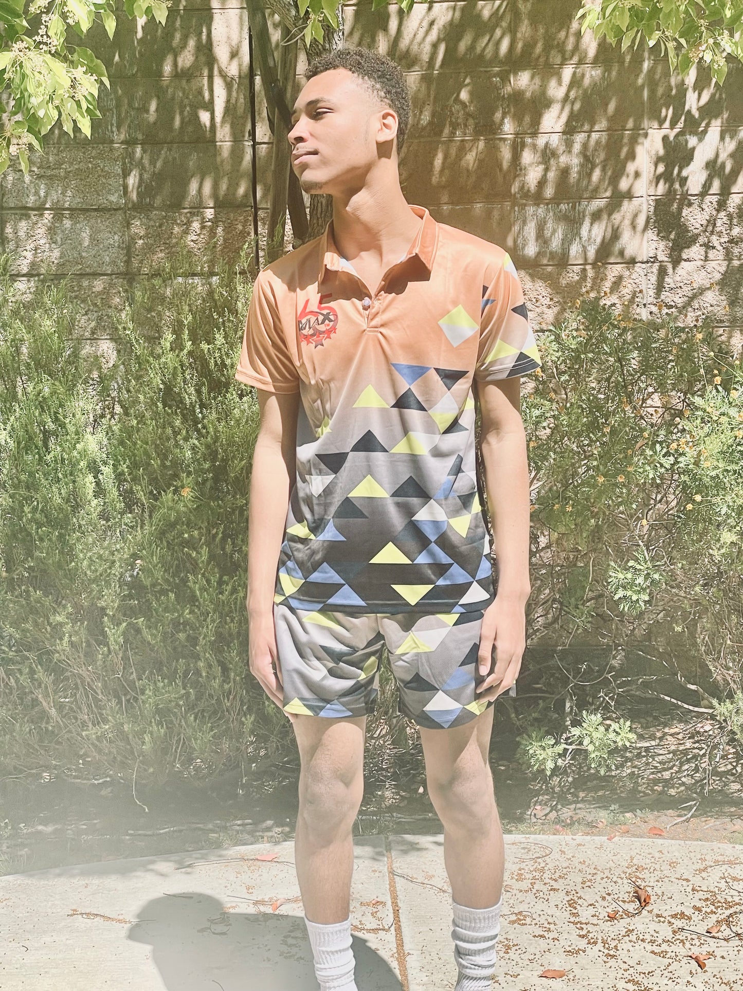 Men Diamond Short Set