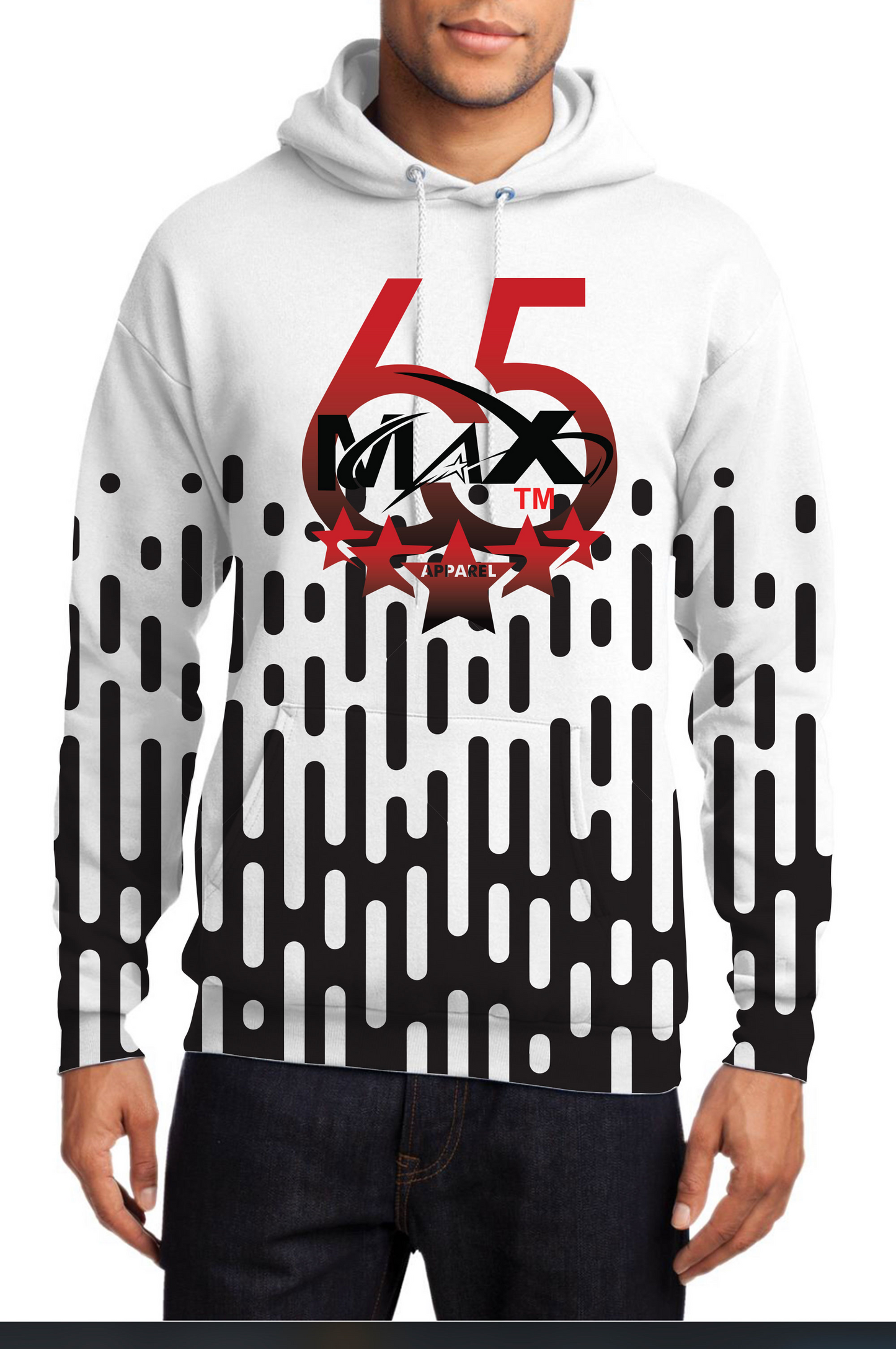 Black And White Line hoodie