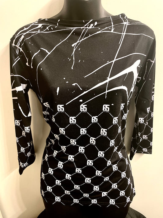Womens Splat Long Sleeve Shirt