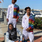White Stripe Logo Hoodie