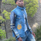 65 Max Star Leather Jean Jacket