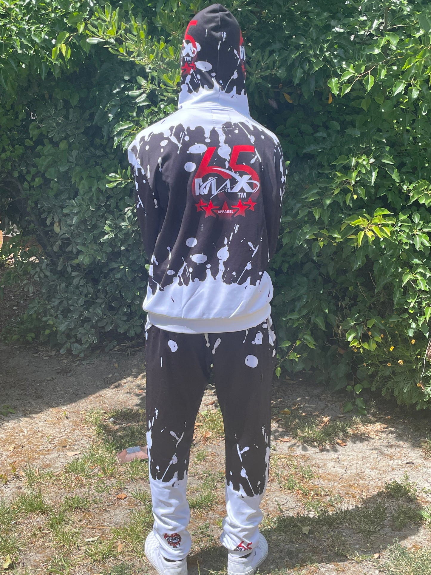 Black and White Cloud Sweat Suit