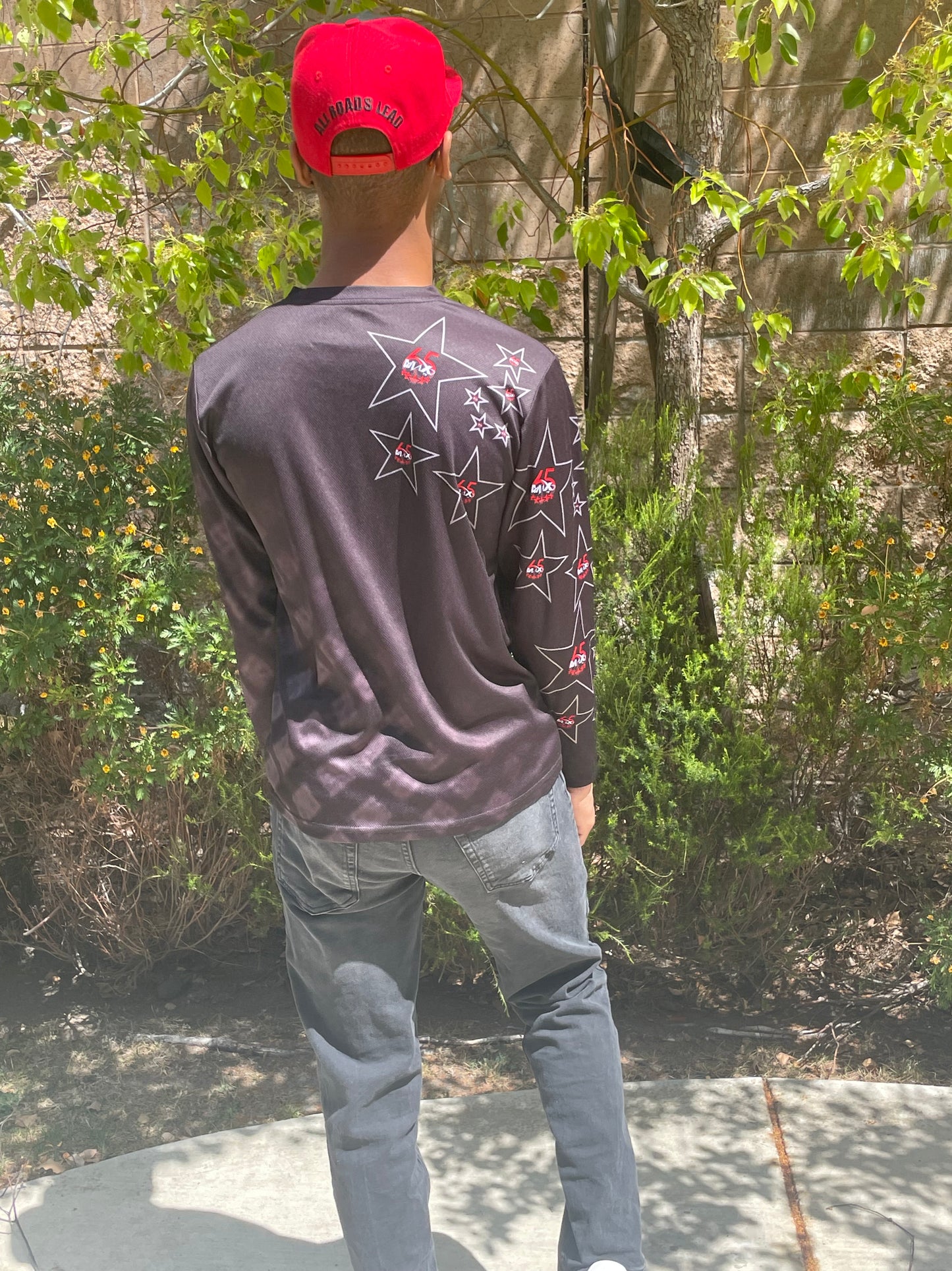 Long Sleeve Black Star Shirt